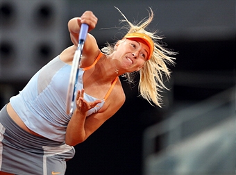 Мария Шарапова в четвертьфинале турнира в Мадриде