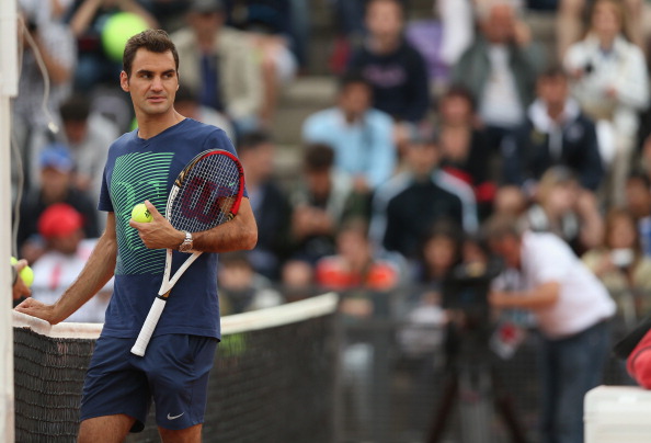 Роджер Федерер в третьем круге турнира в Риме
